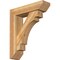 Ekena Millwork Merced Slat Rough Sawn Bracket w/ Offset Brace, Western Red Cedar, 6"W x 22"D x 26"H BKT0604X22X26MRC06RWR - alternate 1
